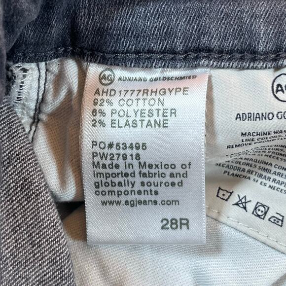 Adriano Goldschmeid Farrah High Rise Skinny Ankle Gray Women’s Sz Sz 28R - Picture 5 of 8